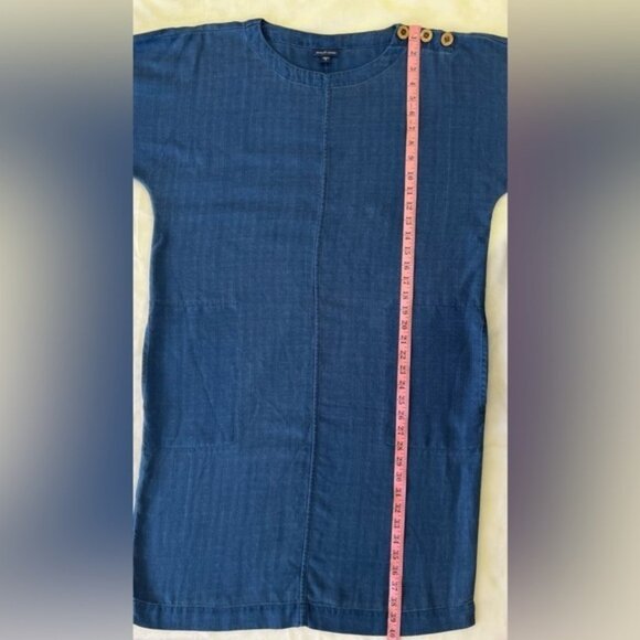 Pure Jill Indigo Dolman Short Sleeve Blue Shift Dress‎ Sz S Tall GUC - Picture 5 of 8